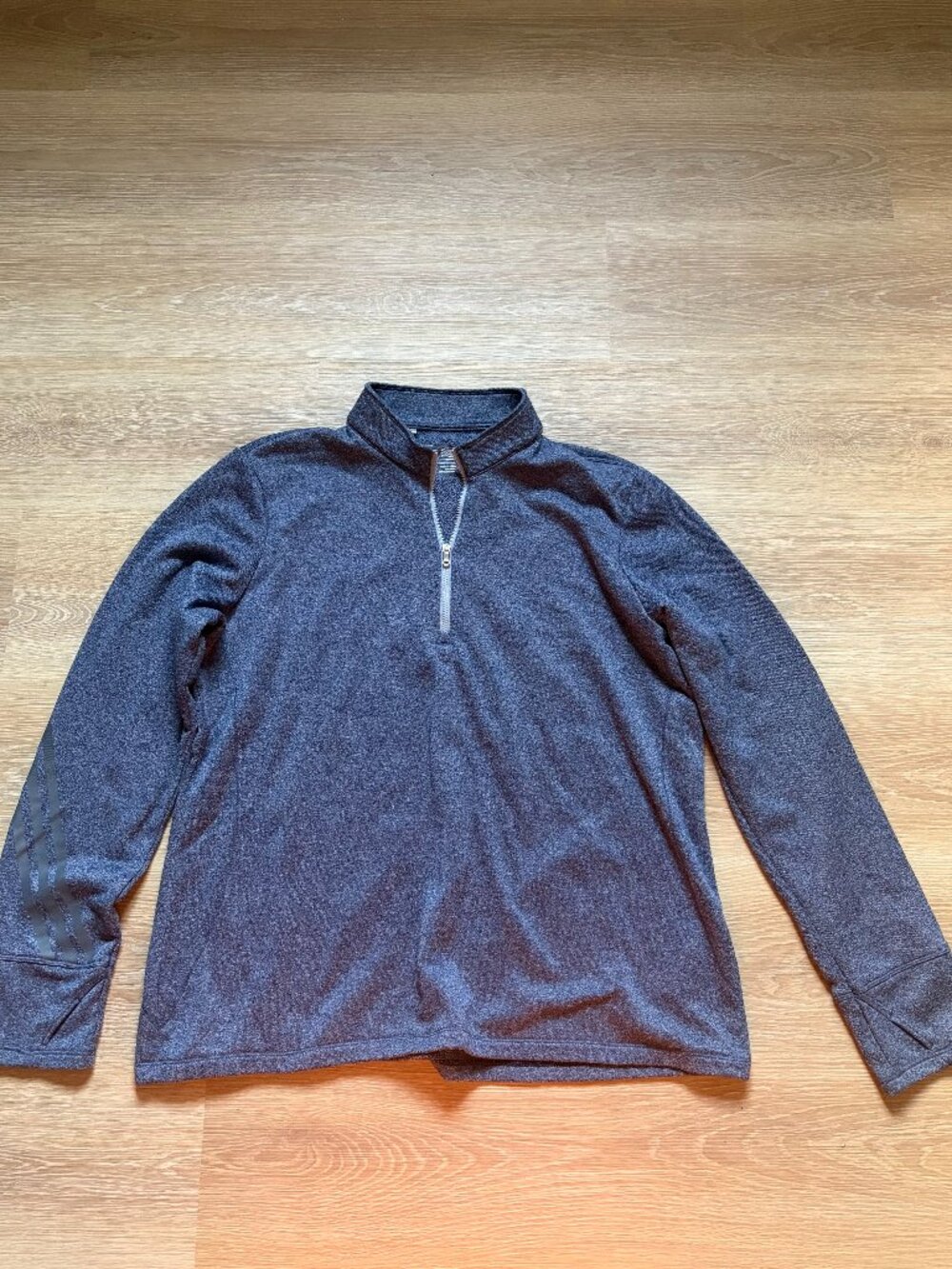 Men's Blue Adidas Golf Quarter Zip Jacket Size 2XL